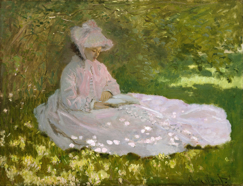 The painting "Springtime" By Claude Monet